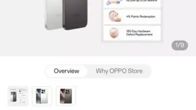 Screenshot von OPPO Store 11