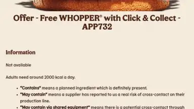 Screenshot von Burger King App: Food & Drink 14