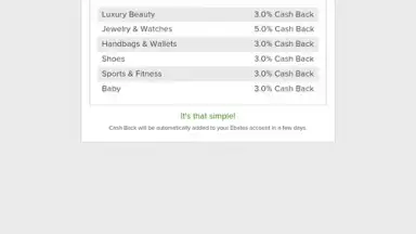 Screenshot von Rakuten Ebates 2
