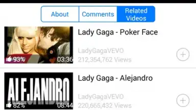 Screenshot von MyTube YT Player 4