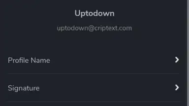 Screenshot von Criptext 10