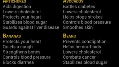 Screenshot von Healthy Food Chart 2