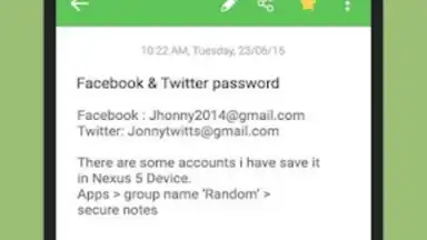 Screenshot von Secure Notes 5
