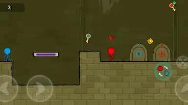 Screenshot von Red and Blue Stickman 1