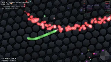 Screenshot von slither.io 5