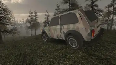 Screenshot von Forest Roads. Niva 1