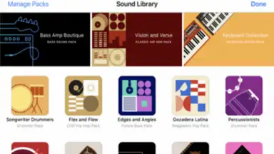 Screenshot von GarageBand 4