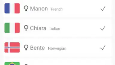 Screenshot von Acapela TTS Voices 7