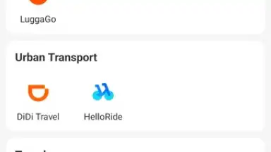 Screenshot von Alipay 15