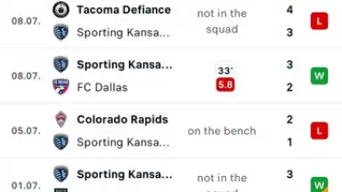 Screenshot von FlashScore 15
