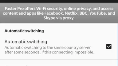 Screenshot von VPN-Faster Pro 8