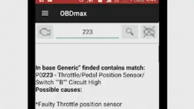 Screenshot von OBDmax 6