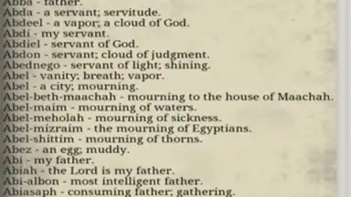 Screenshot von Bible Names with Meanings 7