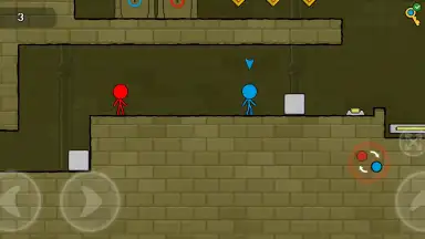 Screenshot von Red and Blue Stickman 2