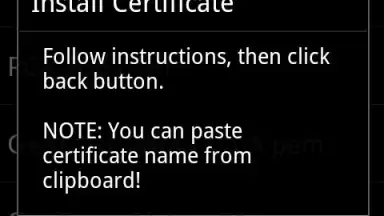 Screenshot von Android Certificate Installer 2