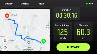 Screenshot von Speedometer: GPS Speedometer 2