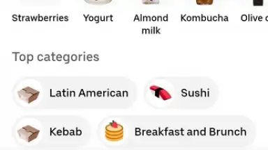 Screenshot von Uber Eats 19
