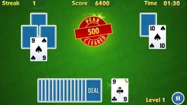 Screenshot von TriPeaks Solitaire Challenge 1