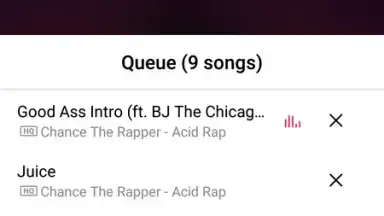 Screenshot von Huawei Music 5