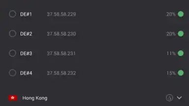 Screenshot von ProtonVPN 5