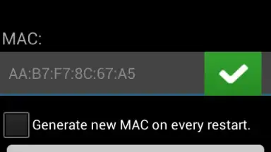 Screenshot von ChameleMAC 5