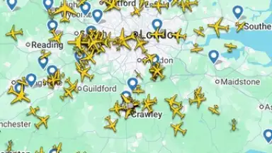 Screenshot von Flightradar24 1