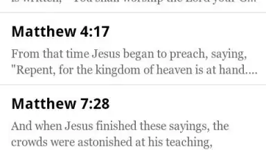 Screenshot von ESV Bible 1