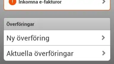 Screenshot von Swedbank 1