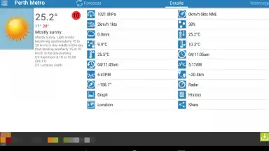 Screenshot von Au Weather Free 2