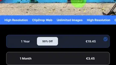 Screenshot von ClipDrop 1