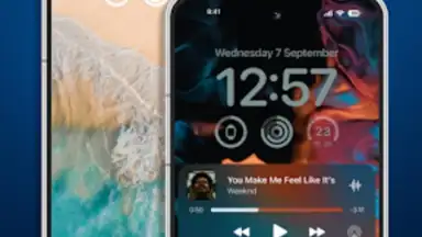 Screenshot von Lock Screen iOS 16 8