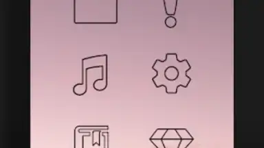 Screenshot von Lines Dark - Icon Pack 10