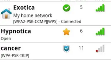 Screenshot von WiFi Manager 4