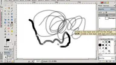 Screenshot von GIMP Inkscape 5