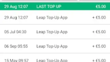 Screenshot von Leap Top-Up 6