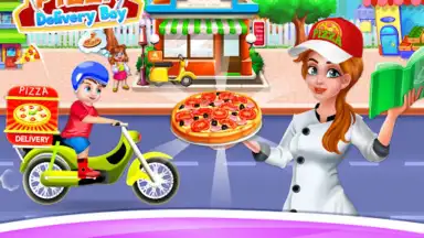 Screenshot von Bake Pizza Delivery Boy 2