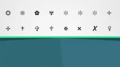 Screenshot von ASCII Text Symbols 6