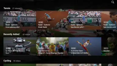 Screenshot von Eurosport Player 14