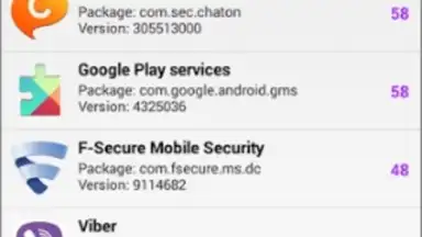 Screenshot von F-Secure App Permissions 2