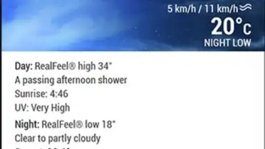 Screenshot von AccuWeather 10