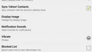 Screenshot von Yahoo Messenger 3