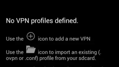 Screenshot von OpenVPN 3
