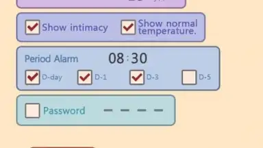Screenshot von Period Diary Supreme Lite 2