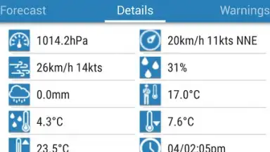 Screenshot von Au Weather Free 9