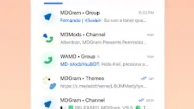 Screenshot von MDGram Messenger 3