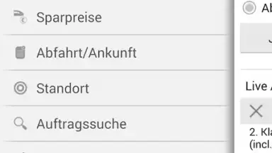 Screenshot von DB Navigator 8