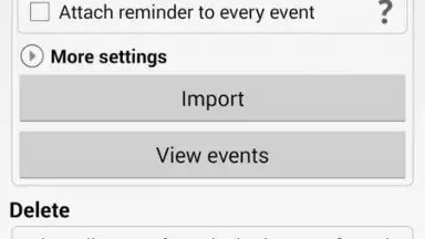 Screenshot von iCal Import/Export 2.4 6