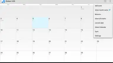 Screenshot von Hijri Calendar 2