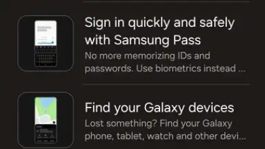 Screenshot von Samsung Tips 6
