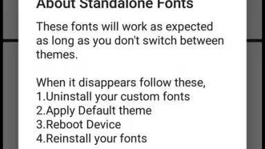 Screenshot von GxFonts - Custom fonts for Samsung Galaxy 1